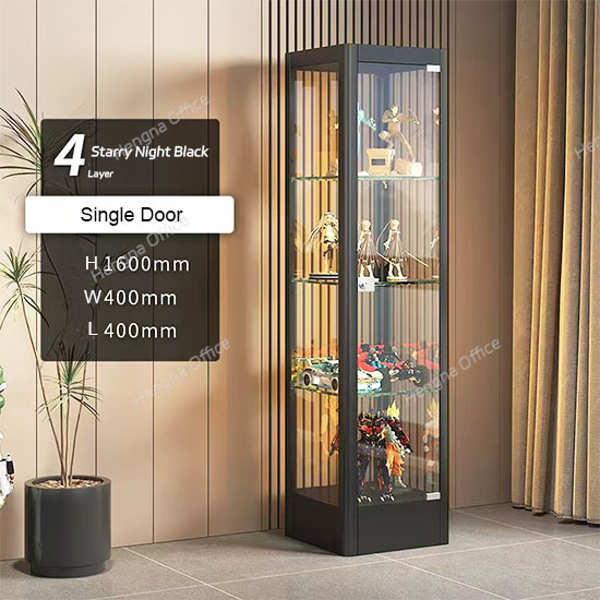 Premium Collectible Showcase Single Door – LEGO/PVC Statue Protection