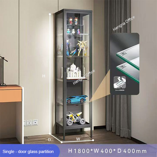 Acrylic dustproof display cabinet with lock