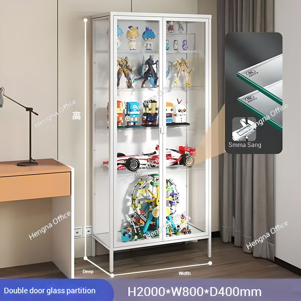 Glass Display Cabinet H2000W800D400mm – Sleek and Elegant Storage Solution