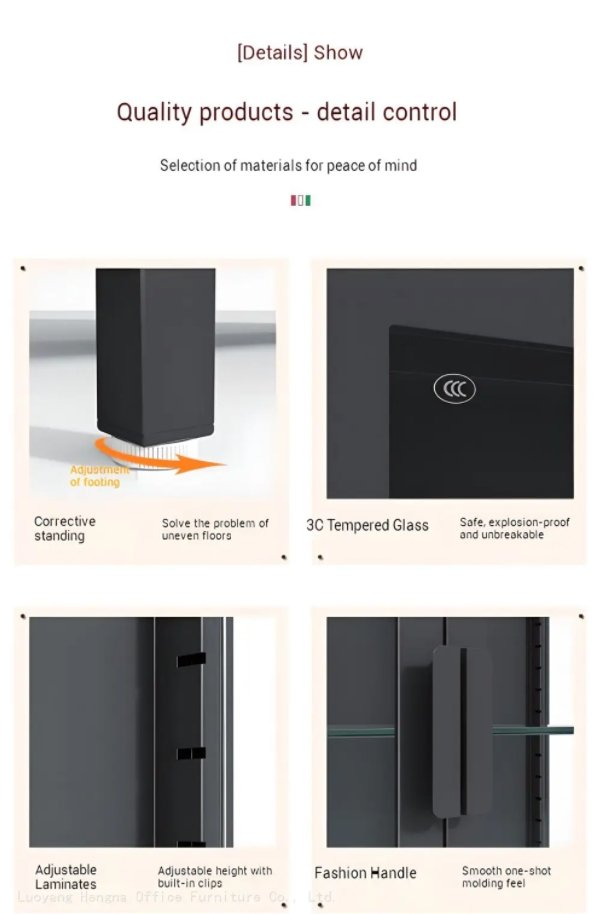 Internal adjustable shelf clips for custom display height
